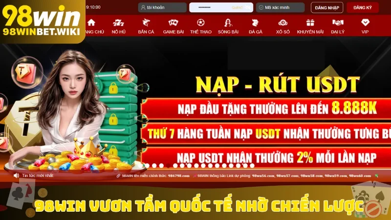 98win vươn tầm quốc tế nhờ chiến lược